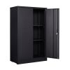 Metal Storage Cabinet with Locking Doors and Adjustable Shelf, Folding Filing Storage Cabinet , Folding Storage Locker Cabinet for Home Office,School,