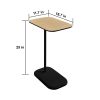 conifferism C Table Slide Under Couch, C Shaped Side Table with Metal Frame,Snack End Table for Sofa, Couch Table for Living Room‚Ä¶