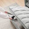 Modern Velvet Loveseat Futon Sofa Couch w/Pullout Bed,Small Love Seat Lounge Sofa w/Reclining Backrest,Toss Pillows, Pockets,Furniture for Living Room