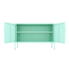 Metal Storage Locker Cabinet, Adjustable Shelves Free Standing Sideboard Steel Cabinets for Office,Home