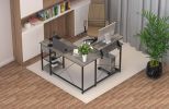 L Shaped Multifunctional desk Gaming Desk Corner Computer Desk Home Office Computer Table
