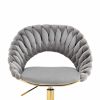 COOLMORE Computer Chair Office Chair Adjustable Swivel Chair Fabric Seat Home Study Chair