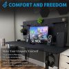 DEZCTOP Bifrost 160 63W x 28D Gaming PC Computer Desk with Shelves;  Large Workstation for Gamers or Home Office with Pegboard;  Built-in Cable Manage