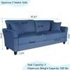 Leisure Loveseat Furniture with Hardwood Frame; Mid-Century Upholstered Couch for Living Room