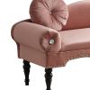 54' Width Modern Velvet Upholstered Loveseat Sofa Accent Bedside Entryway Bench Small Sofa 2 Seater Couch Settee for Living Room Bedroom Nail Head Tri