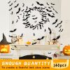 Halloween Party Decor 180 Realistic 3D Black Bat Stickers for  Creepy Home Decor