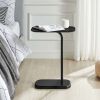 WOODEEM C Shaped End Table, Side Table for Couch and Bed with Metal Frame, Small C Table for Small Spaces, Living Room, Bedroom‚Ä¶