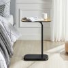 conifferism C Table Slide Under Couch, C Shaped Side Table with Metal Frame,Snack End Table for Sofa, Couch Table for Living Room‚Ä¶