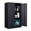 Metal Storage Cabinet with Locking Doors and Adjustable Shelf, Folding Filing Storage Cabinet , Folding Storage Locker Cabinet for Home Office,School,