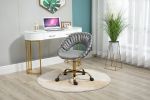COOLMORE Computer Chair Office Chair Adjustable Swivel Chair Fabric Seat Home Study Chair