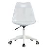 Modern Home Office Desk Chairs, Adjustable 360 ¬∞Swivel Chair Engineering Plastic Armless Swivel Computer Chair With Wheels for Living Room, Bed Room