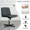 Black High Grade Pu Material. Home Computer Chair Office Chair Adjustable 360 ¬∞ Swivel Cushion Chair With Black Foot Swivel Chair Makeup Chair Study