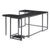 U-shaped Computer Desk;  Industrial Corner Writing Desk with CPU Stand;  Gaming Table Workstation Desk for Home Office