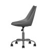 Home Office Desk Chair Computer Chair Fashion Ergonomic Task Working Chair with Wheels Height Adjustable Swivel PU Leather
