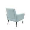 Mid Century Modern Upholstered Fabric Accent Chair;  Living Room;  Bedroom Leisure Single Sofa Chair (with Metal Legs);  TV armrest seat;  Suitable fo