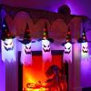 3PCS Halloween Decoration Glowing Wizard Ghost Hat Lamp Decor
