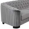 82" Mid Century Modern Sofa with Rubber Wood Legs; Velvet Upholstered Sofa Couch; Sofa with Thick Removable Seat Cushion;  3 Seater Sofa Couch for Liv