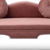 54' Width Modern Velvet Upholstered Loveseat Sofa Accent Bedside Entryway Bench Small Sofa 2 Seater Couch Settee for Living Room Bedroom Nail Head Tri