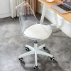 Modern Home Office Desk Chairs, Adjustable 360 ¬∞Swivel Chair Engineering Plastic Armless Swivel Computer Chair With Wheels for Living Room, Bed Room