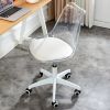 Modern Home Office Desk Chairs, Adjustable 360 ¬∞Swivel Chair Engineering Plastic Armless Swivel Computer Chair With Wheels for Living Room, Bed Room