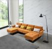 HQ-281 Sofa Couch, Mid-Century Suede Seat for Living Room