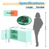 Metal Storage Locker Cabinet, Adjustable Shelves Free Standing Sideboard Steel Cabinets for Office,Home