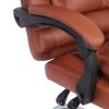 High Back Office Chair, Adjustable Ergonomic Office Chair, Executive PU Leather Swivel Work Chair with Lumbar Support, Computer Desk Chair with Footre