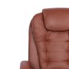 High Back Office Chair, Adjustable Ergonomic Office Chair, Executive PU Leather Swivel Work Chair with Lumbar Support, Computer Desk Chair with Footre