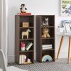 8-Tier Media Tower Rack, CD DVD Slim Storage Cabinet with Adjustable Shelves, Tall Narrow Bookcase Display Bookshelf for Home Office,Multi-functional