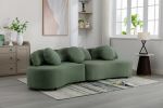 103.9" Modern Living Room Sofa Lamb Velvet Upholstered Couch Furniture for Home or Office,
