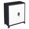 1 Shelf Metal Filing Cabinet, Storage File Cabinet with Lock for Home and Office