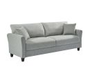 Leisure Loveseat Furniture with Hardwood Frame; Mid-Century Upholstered Couch for Living Room