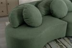 103.9" Modern Living Room Sofa Lamb Velvet Upholstered Couch Furniture for Home or Office,
