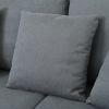 3 Seat Sofa with Removable Back and Seat Cushions and 4 Comfortable Pillows