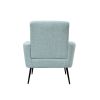 Mid Century Modern Upholstered Fabric Accent Chair;  Living Room;  Bedroom Leisure Single Sofa Chair (with Metal Legs);  TV armrest seat;  Suitable fo