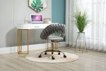 COOLMORE Computer Chair Office Chair Adjustable Swivel Chair Fabric Seat Home Study Chair