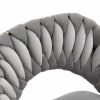 COOLMORE Computer Chair Office Chair Adjustable Swivel Chair Fabric Seat Home Study Chair