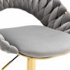 COOLMORE Computer Chair Office Chair Adjustable Swivel Chair Fabric Seat Home Study Chair