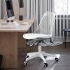 Modern Home Office Desk Chairs, Adjustable 360 ¬∞Swivel Chair Engineering Plastic Armless Swivel Computer Chair With Wheels for Living Room, Bed Room