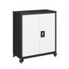 1 Shelf Metal Filing Cabinet, Storage File Cabinet with Lock for Home and Office