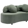 103.9" Modern Living Room Sofa Lamb Velvet Upholstered Couch Furniture for Home or Office,