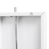 1 Shelf Metal Filing Cabinet, Storage File Cabinet with Lock for Home and Office