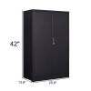 Metal Storage Cabinet with Locking Doors and Adjustable Shelf, Folding Filing Storage Cabinet , Folding Storage Locker Cabinet for Home Office,School,