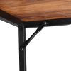 FCH Home Office Computer Desk, Study Writing Desk with Wooden Storage Shelf, 2-Tier Industrial Morden Laptop Table with Splice Board (Vintage Oak Fini