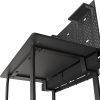 DEZCTOP Bifrost 120 47W x 28D Gaming PC Computer Desk with Shelves, Large Workstation for Gamers or Home Office with Pegboard, Built-in Cable Manageme