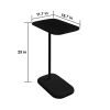 conifferism C Table Slide Under Couch, C Shaped Side Table with Metal Frame,Snack End Table for Sofa, Couch Table for Living Room‚Ä¶