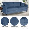 Leisure Loveseat Furniture with Hardwood Frame; Mid-Century Upholstered Couch for Living Room