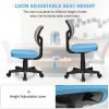 Armless Computer Chair with Height Adjustment and Breathable Mesh for Home Office