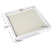 ( Don't Sell on Amazon;  Wayfair ) Square Shadow Box Picture Frame Linen Background Real Glass Front for Memorabilia;  Scrapbooking;  Keepsake;  12x12