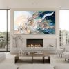 Hand Painted Oil Painting Original Flower Textured Wall Art 3D Abstrat Painting On Canvas Wall Decor Living Room Soft Color Textured Flower Wall Art S